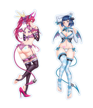 Devil Twins Body Pillow (Pillow Case Only) + Free Sticker Set