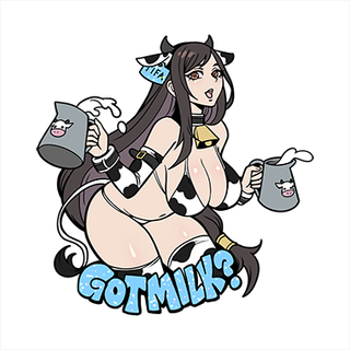 "Got Milk" 4in Glitter Enamel Pin