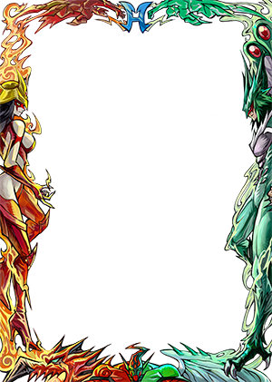 Flame Wing Fusion Border Oversleeves (100ct JP/Standard)