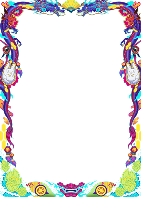 Neon Maikos Border Oversleeves (70ct - 2 Size Options)