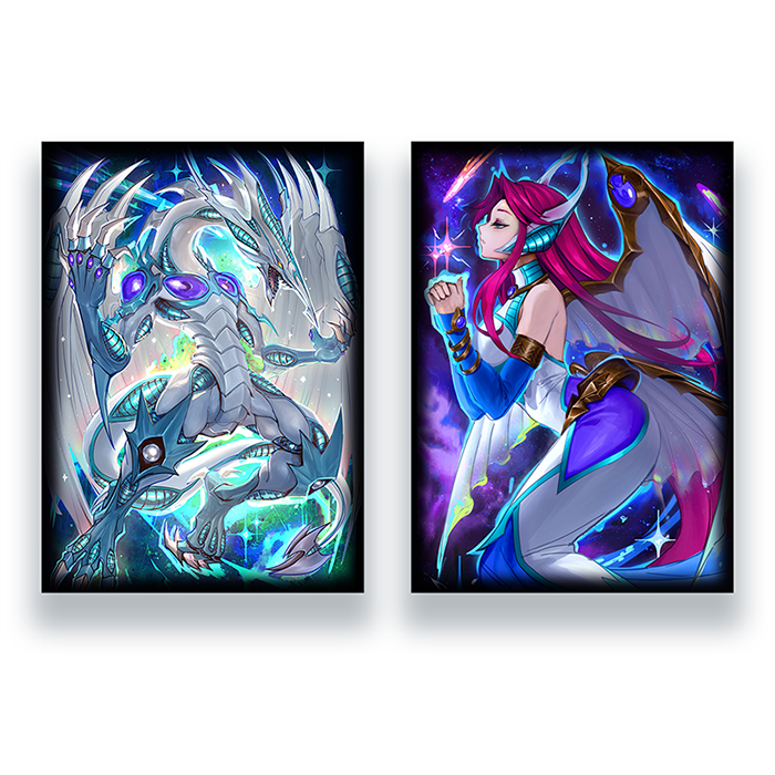 stardust dragon card sleeves Star Dragon Holographic Sleeves (Set of 2 70ct JP Size) – Mana Moon