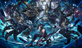 Raising Hell - Salvation's End - Deluxe Stitched 1P Mat + FREE exclusive SIGNED Metal FC