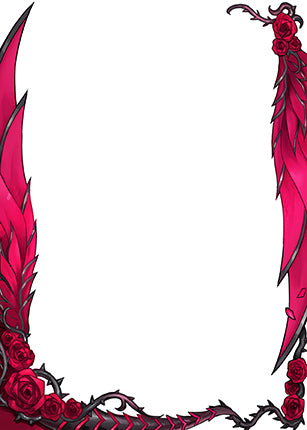 Black Thorned Rose Border Oversleeves (100ct JP/Standard)