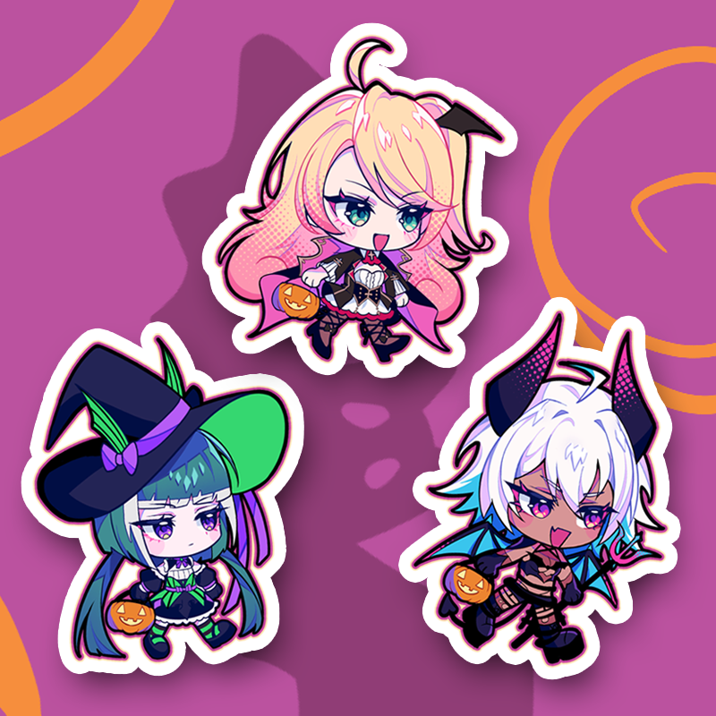 Candy Fright 3in Vinyl Stickers (Set of 3)