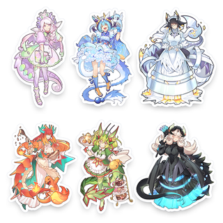 Pokemaids 6in Vinyl Stickers