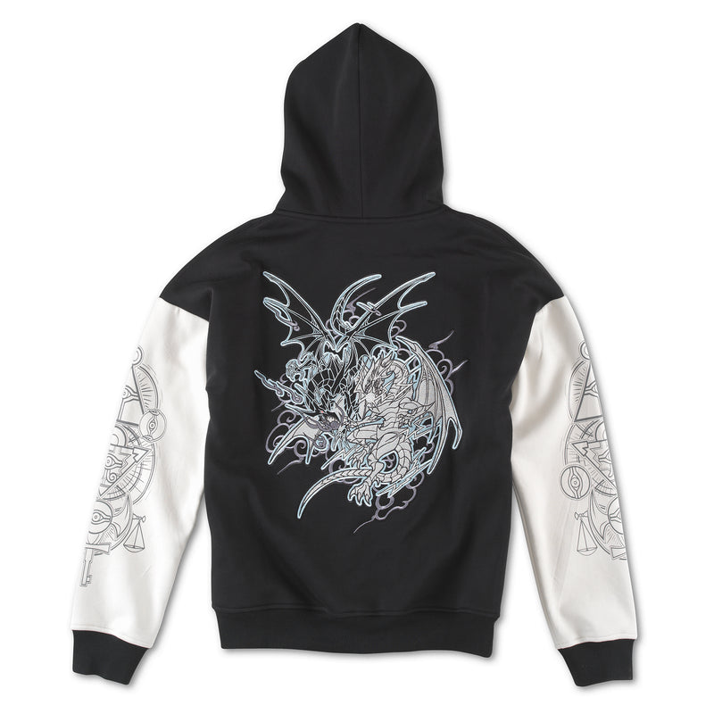 Diviner Dragons Embroidered Zipper Hoodie