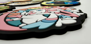 Prismatic Beasts Rubber Coasters (Set of 9)