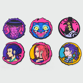 Popstar Slayers Rubber Coasters (Set of 6)