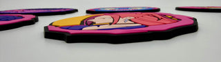 Popstar Slayers Rubber Coasters (Set of 6)