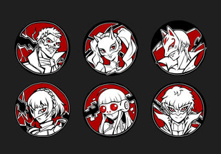 Phantom Warriors 1.5in Enamel Pins