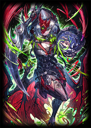 Red Belle, The Hex Huntress Holographic Sleeves (70ct JP/Standard)