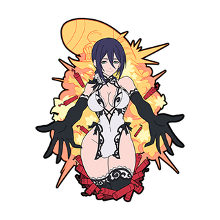 Bomb Devil 4in Glitter Enamel Pin