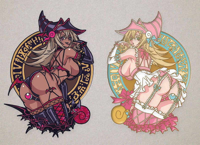 Spicy x Sweet Mahou Gals 4in Enamel Pin Options