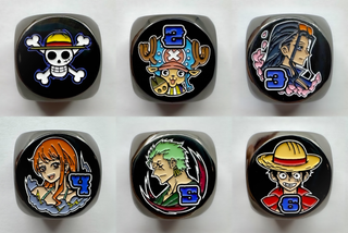 Straw Hat Pirates Metal Plated Dice (Set of 2)