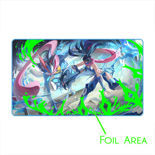 Aqua Ninja 1-Player Deluxe Foil Rubber Playmat