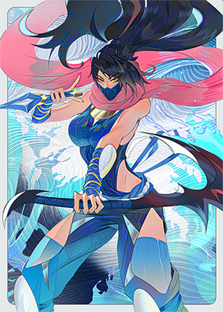Ionian Champions - Aqua Ninja - Sleeves (100ct JP/Standard)