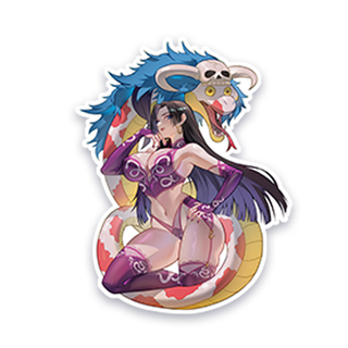 Snake Charmer 5in Holographic Vinyl Sticker