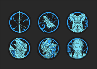 Devil Trigger Metal Plated Dice (Set of 2)