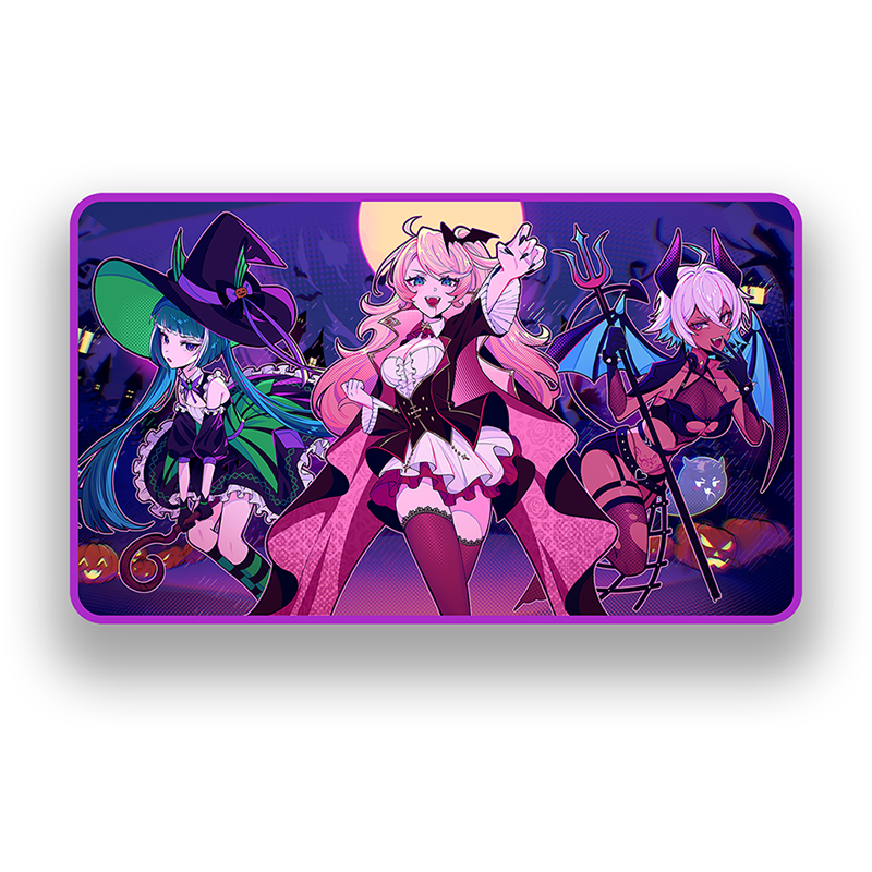 Candy Fright 1-Player Plush Hybrid Rubber Playmat – Mana Moon