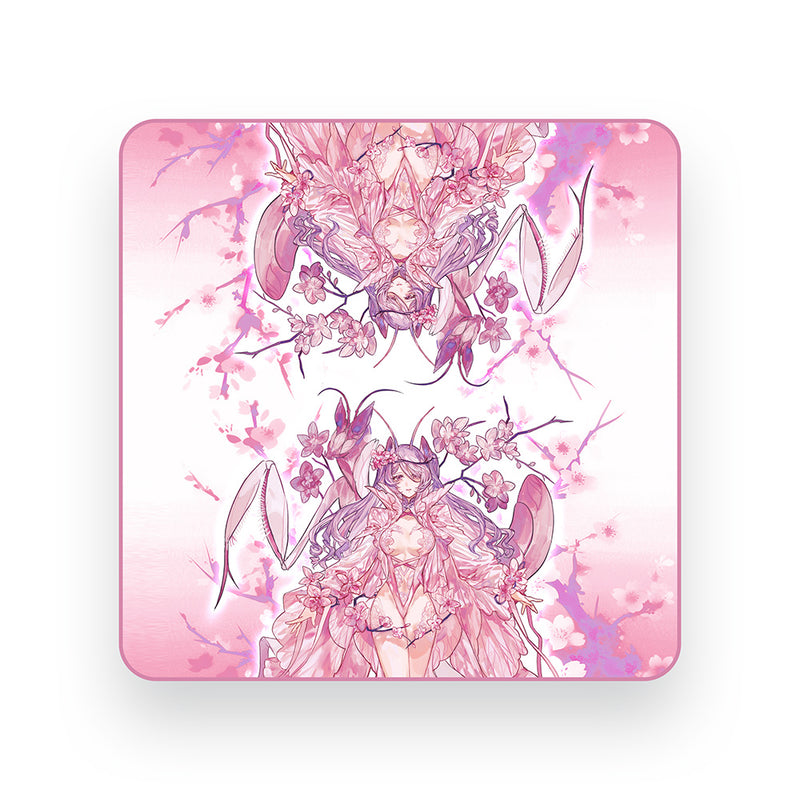 Linna, the Orchid Mantis 2-Player Cloth Playmat