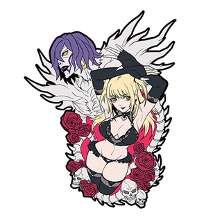 Shinigami Eyes 4in Glitter Enamel Pin