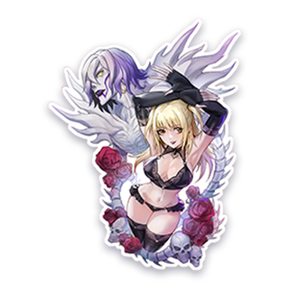 Shinigami Eyes 5in Glitter Vinyl Sticker