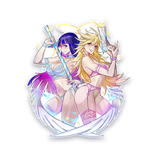 Angelgarments 5in Glitter Vinyl Sticker