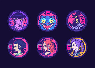 Demon Huntrix Metal Plated Dice (Set of 2)