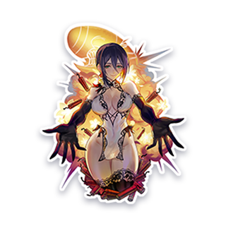 Bomb Devil 5in Holographic Vinyl Sticker