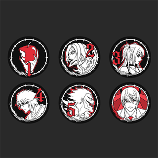 Shinigami Eyes Metal Plated Dice (Set of 2)