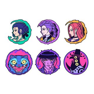 Demon Huntrix 2in Metal Sticker Set