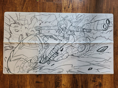 Limited VARIANT Grayscale/Lineart Cloth Playmats