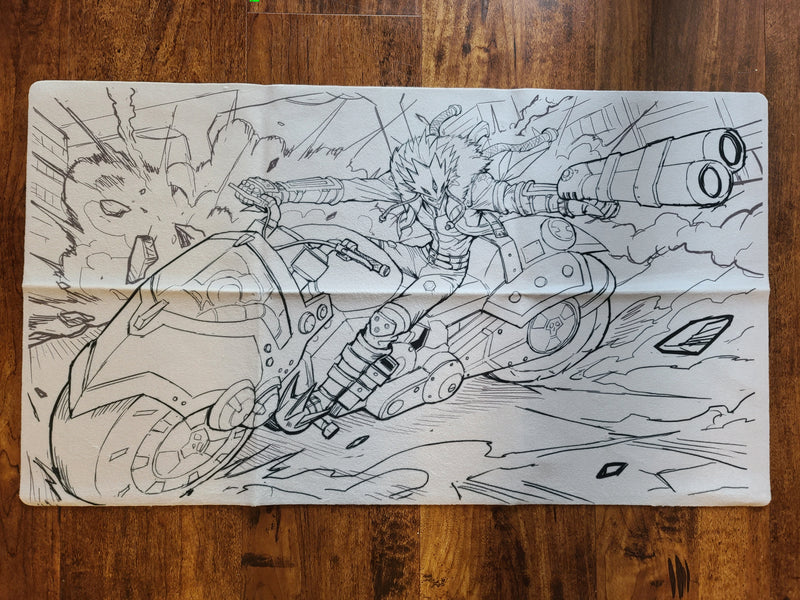 Limited VARIANT Grayscale/Lineart Cloth Playmats