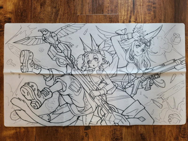 Limited VARIANT Grayscale/Lineart Cloth Playmats