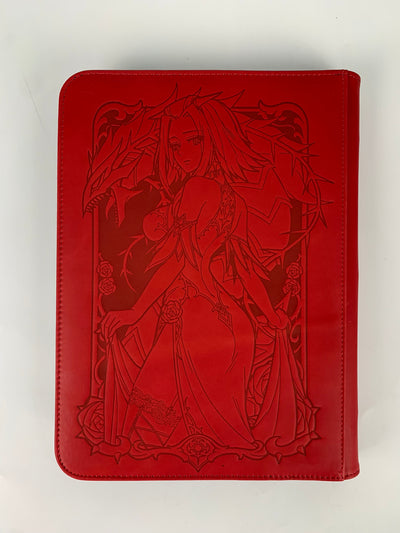 Blackrose Gown Limited Authentic Leather 9-Pocket Trading Card Binder + Free FC