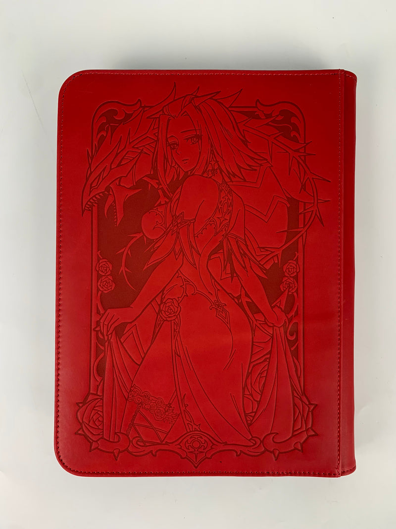 Blackrose Gown Limited Authentic Leather 9-Pocket Trading Card Binder + Free FC