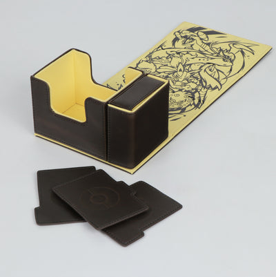 The Champion's Force Authentic Leather Dicewinder Deck Box (2 Color Options) + Free FC
