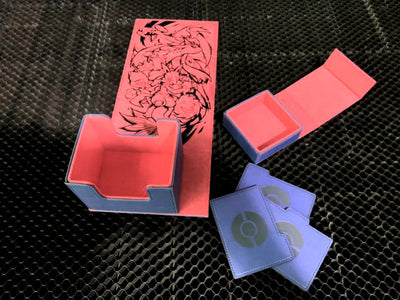 The Champion's Force Authentic Leather Dicewinder Deck Box (2 Color Options) + Free FC