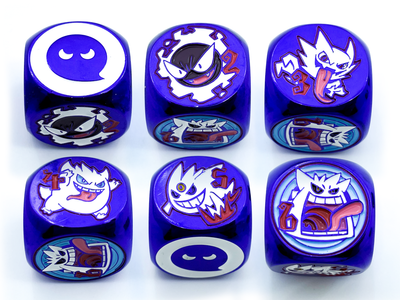 Lizardo and Haunted Chipless Metal Dice (Set of 2)