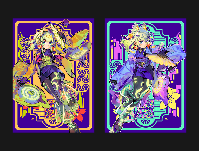 Neon Maikos Limited Metal Field Center + Set of 2 70ct Sleeves (YGO Size) Discount Bundle