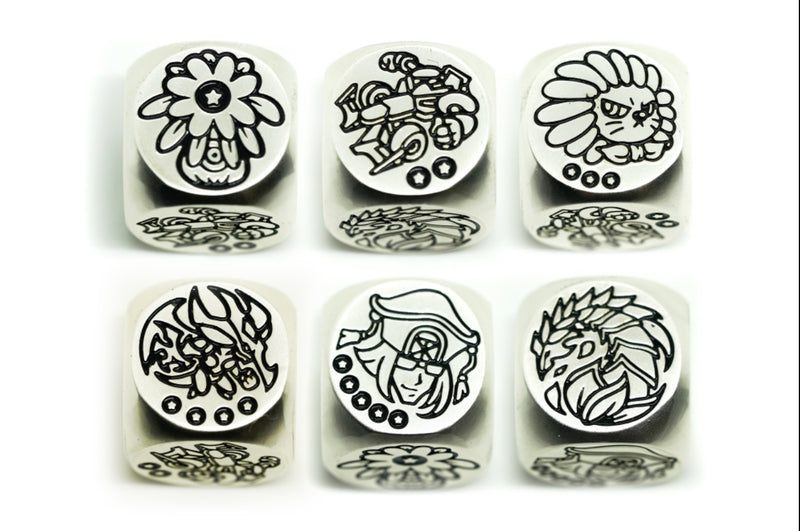 Plant Synchro Chipless Metal Dice (Set of 2)