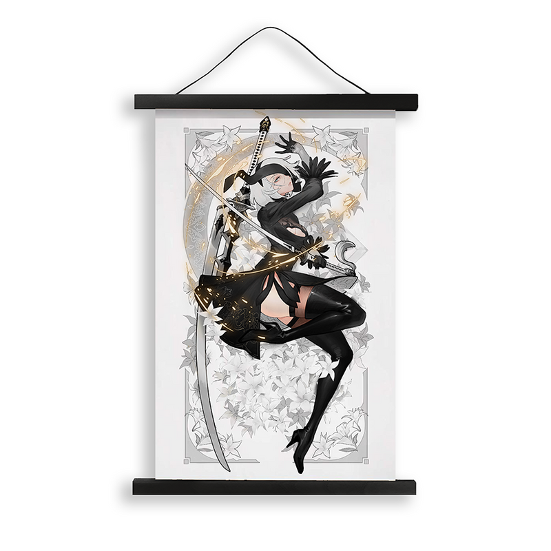 Weight of the World Noir Automaton Wall Scroll