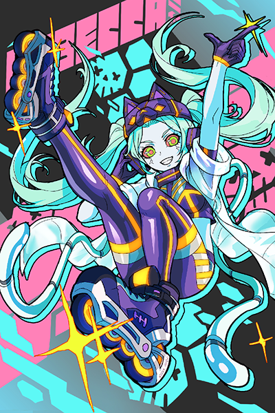 16x24" Plexiglass Wall Art - Cyberse Punks Becca
