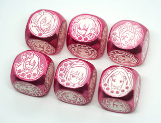 Ghost Girls Chipless Metal Dice (Set of 2)