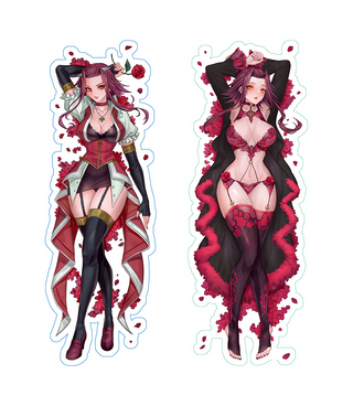 Rose Witch Body Pillow (Pillow Case Only) + Free Sticker Set