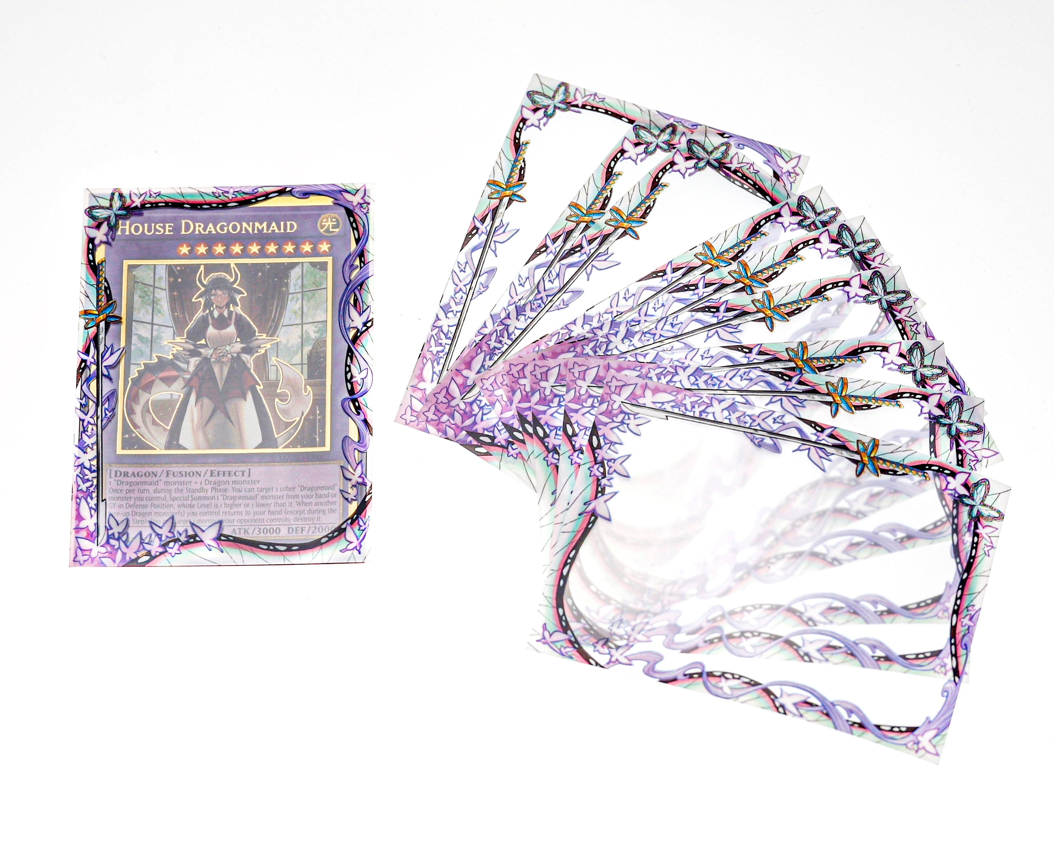 Kocho's Blade Border Oversleeves (100ct JP/Standard) Mana Moon Kocho's Blade Border Oversleeves (100ct JP/Standard) Mana Moon