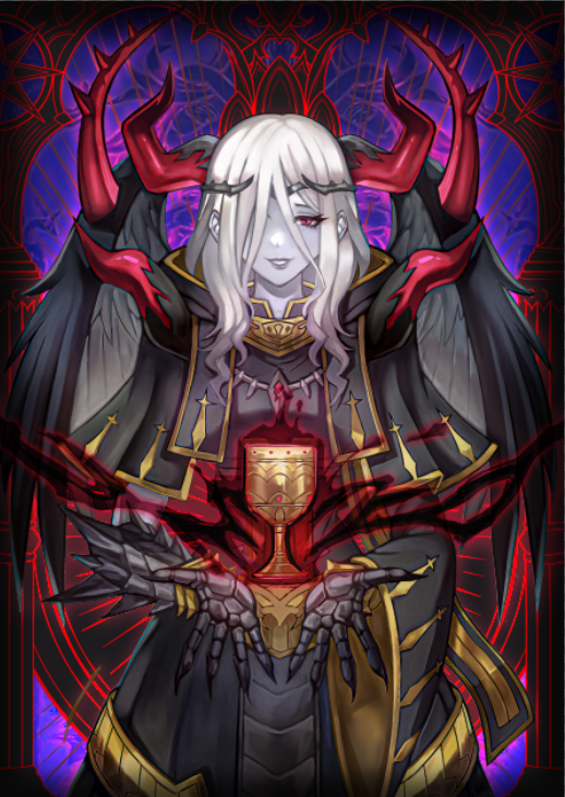 The Fallen Sovereigns Holographic Sleeves (70ct YGO Size)